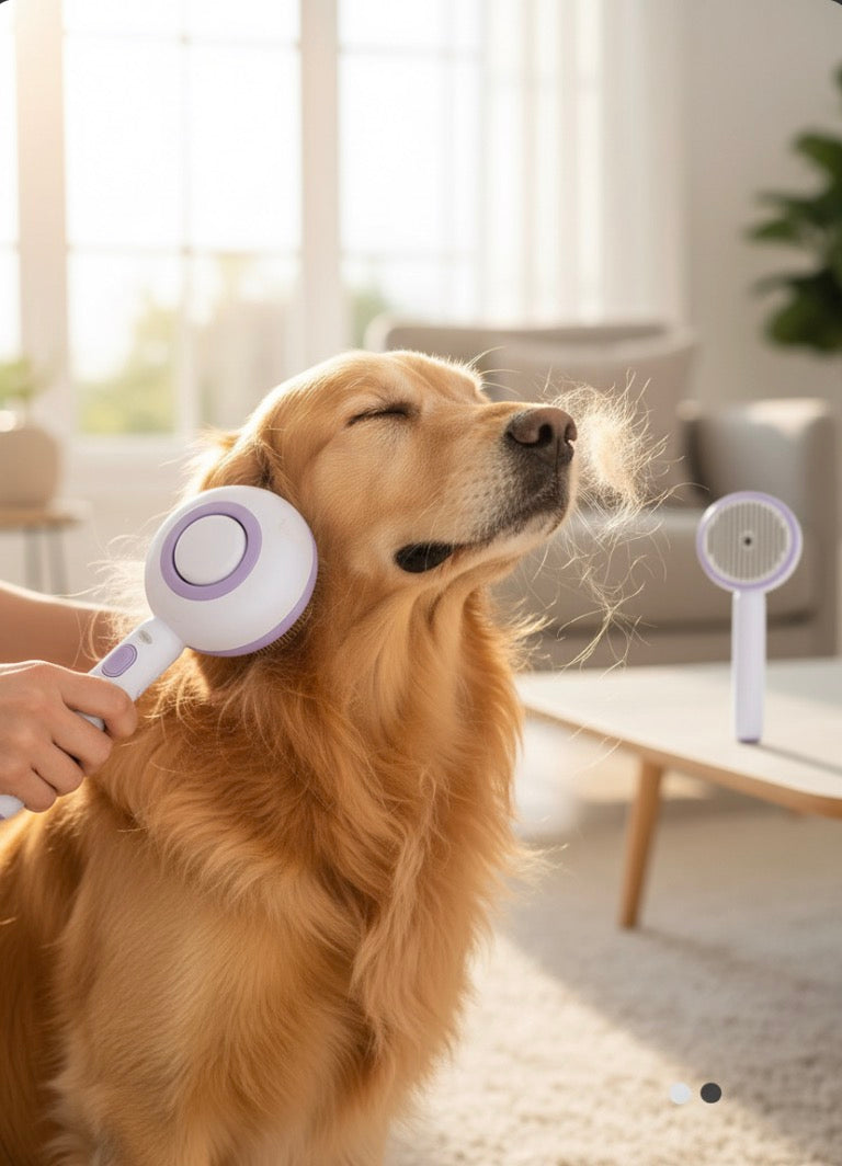 The new gen steam brush. The secret to a flawless coat